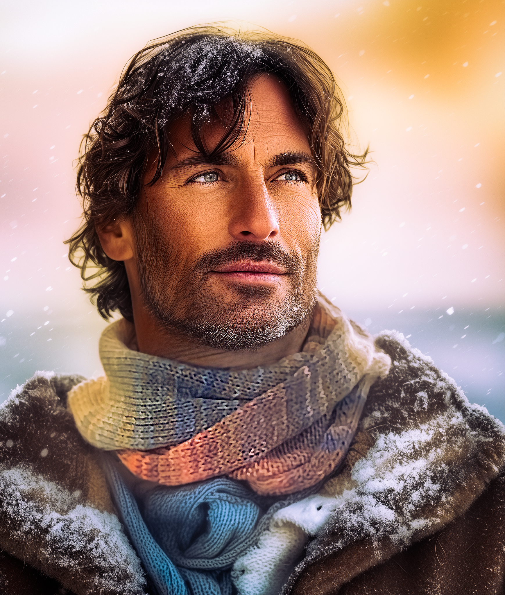 A knitted scarf from the knitting collection